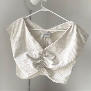 🤍 RACHEL COMEY Pier Top in Creme EUC Size 6